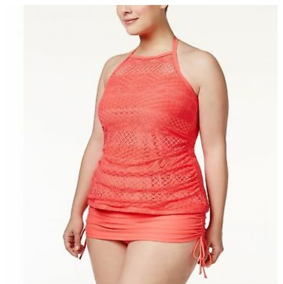Island Escape Other - Crochet Tankini Coral 12/14 NWT
